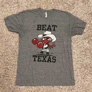 Texas Tech Heather Grey Beat Texas T-Shirt - Large